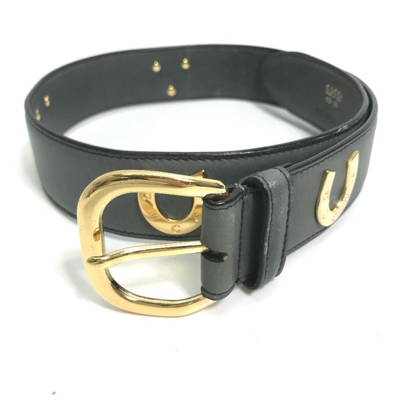 Gucci 037.194.0923 belt gray GoldHardware - Picture 1 of 9